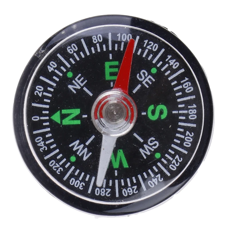 Mini Compass 30mm Dia Plastic Locator For Camping Hiking Outdoor Travel Navigation Wild Survival Tool Teaching Supplies Gift.