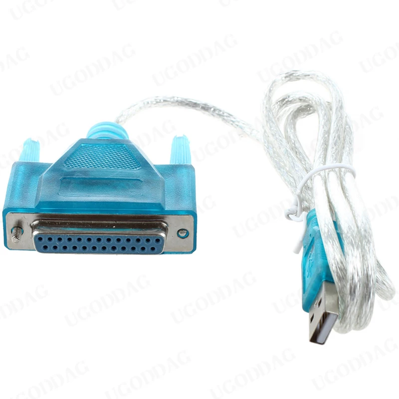 USB 2.0 To 25 Pin DB25 Parallel Port Cable IEEE 1284 1 Mbps Parallel Printer Adapter Cable for Computer PC Laptop