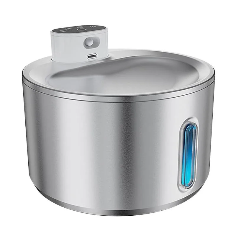 

Stainless steel pet water dispenser, automatic induction cat water dispenser, unplugged water feeder