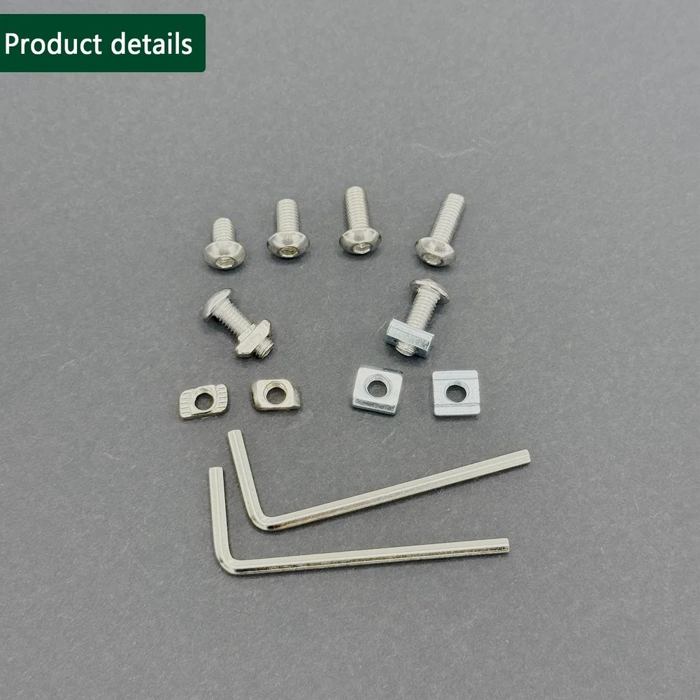 304 Stainless Steel M5 Hex Socket Cap Screws 240pcs Set with T Slot Nuts and Wrench for Linear Actuator Mounts