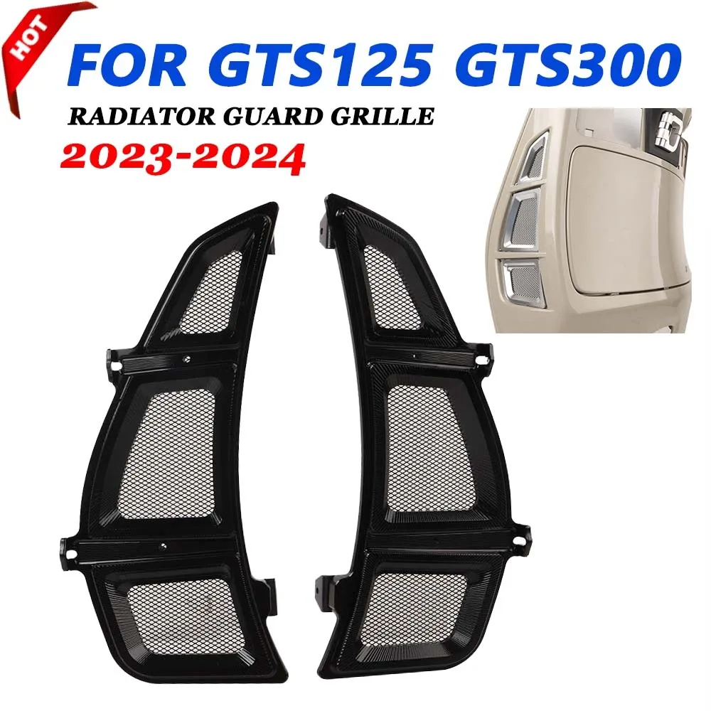 

Motorcycle Radiator Grille Guard for Vespa GTS125 GTS300 Super HPE 2023 2024 GTS 125 GTS 300 Air Inlet Grids Protector Cover