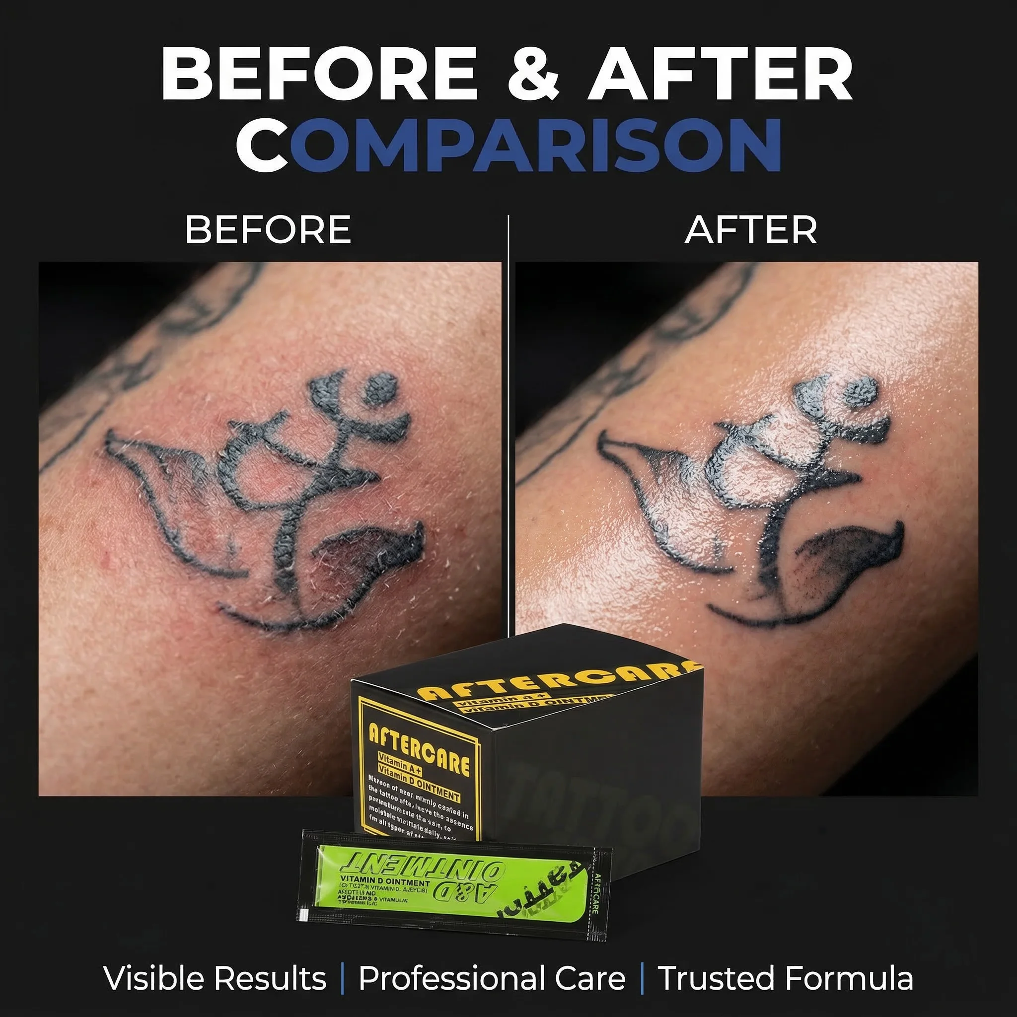 DM 10/30/50/100Pcs Tattoo Aftercare Cream Vitamin A&D Ointment Tattoo Anti Enhances & Protection Color Gentle & Non-Irritating