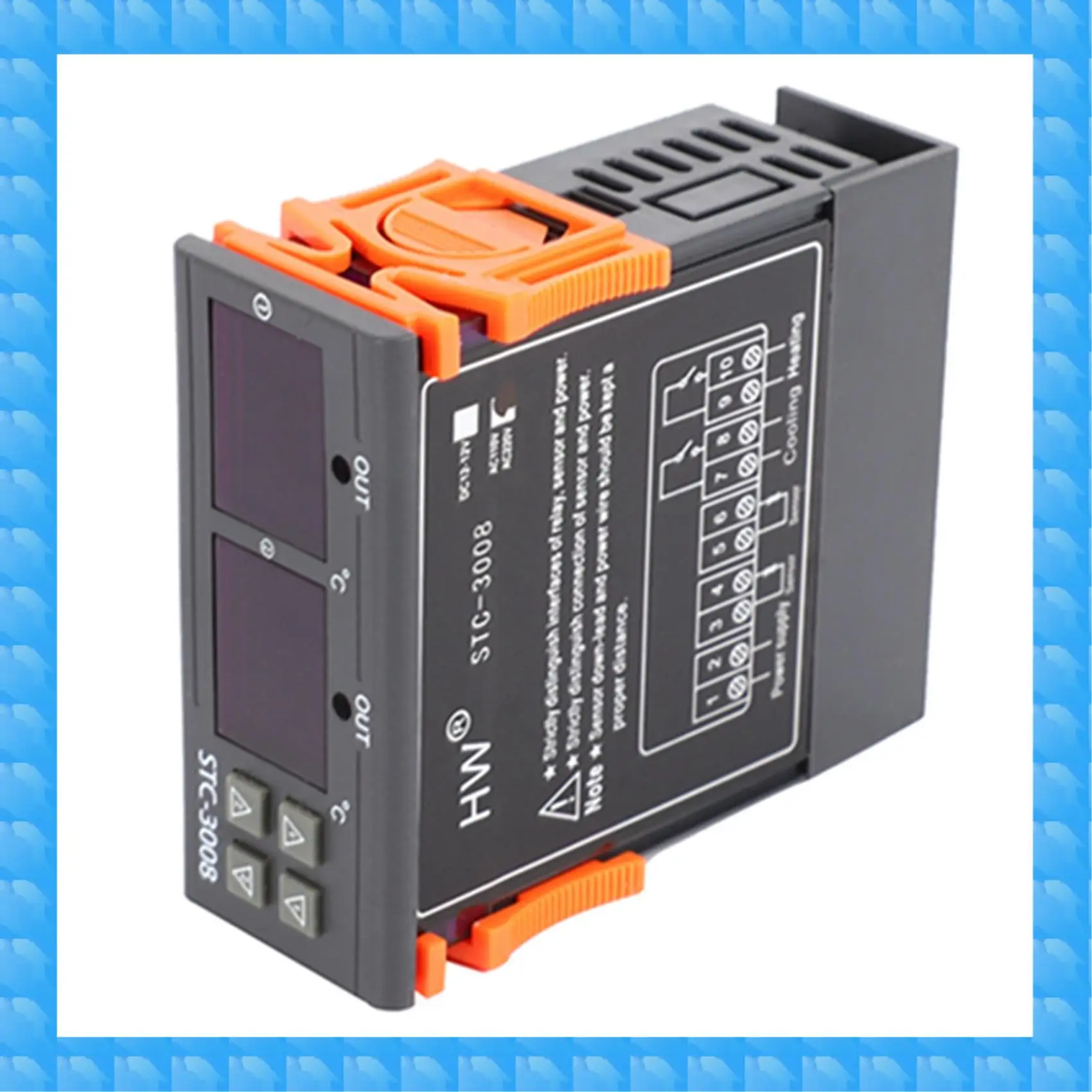 

ETRT 2X Stc-3008 110-220 В двойной цифровой термостат регулятор температуры для инкубатора термостат осушитель гигростат