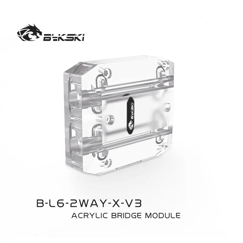 Imagem -05 - Bykski g1 Multi Módulo de Ponte da Placa Gráfica Conectores de Acrílico Uso para Gpu Cartão Sli Cruz Fogo Sistema de Refrigeração Água