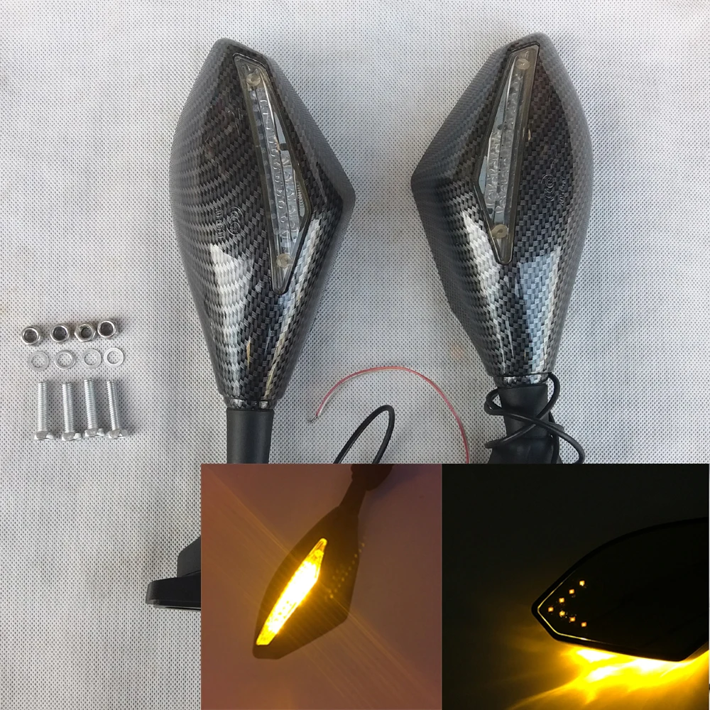 Motorcycle Rearview For Yamaha FZR250R1986 1995 1987 1988 1989 1990 Mirror with Integrated Turn Signal for FZR250R 1991 1994