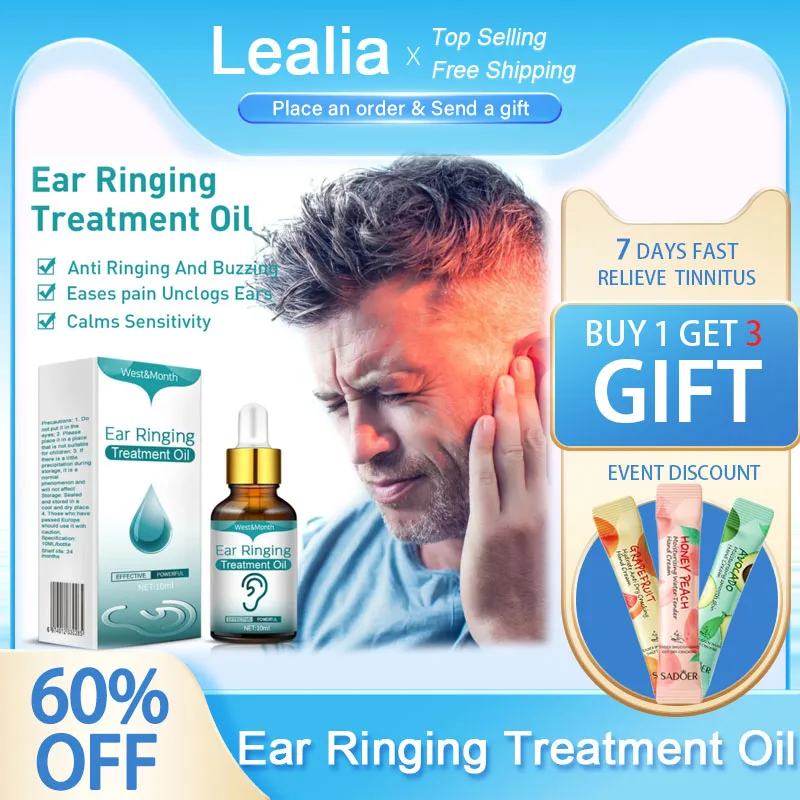 

Ear Ringing Drops Alleviate Deafness Tinnitus Itching Earache 10ml Tinnitus Oil For Improved Ear Health And Hearing