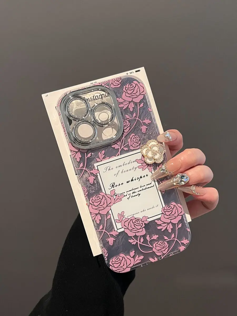 جراب هاتف فاخر بنمط منقوش من الجلد لهاتف أيفون ، غطاء بلون واحد ، حرف ذهبي ، موضة المد والجزر ، أيفون 15 ، أيفون 14 ، أيفون 13 ، أيفون 12 برو ماكس ، ساخن