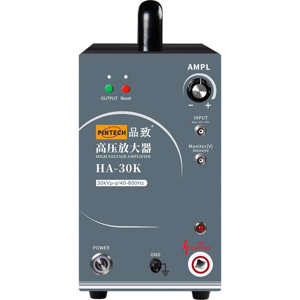 PINTECH HA-30K High Voltage Amplifier, 40Hz-800Hz, 30kVp-p, Waveform Generator Voltage Amplifier with Output Protection Switch