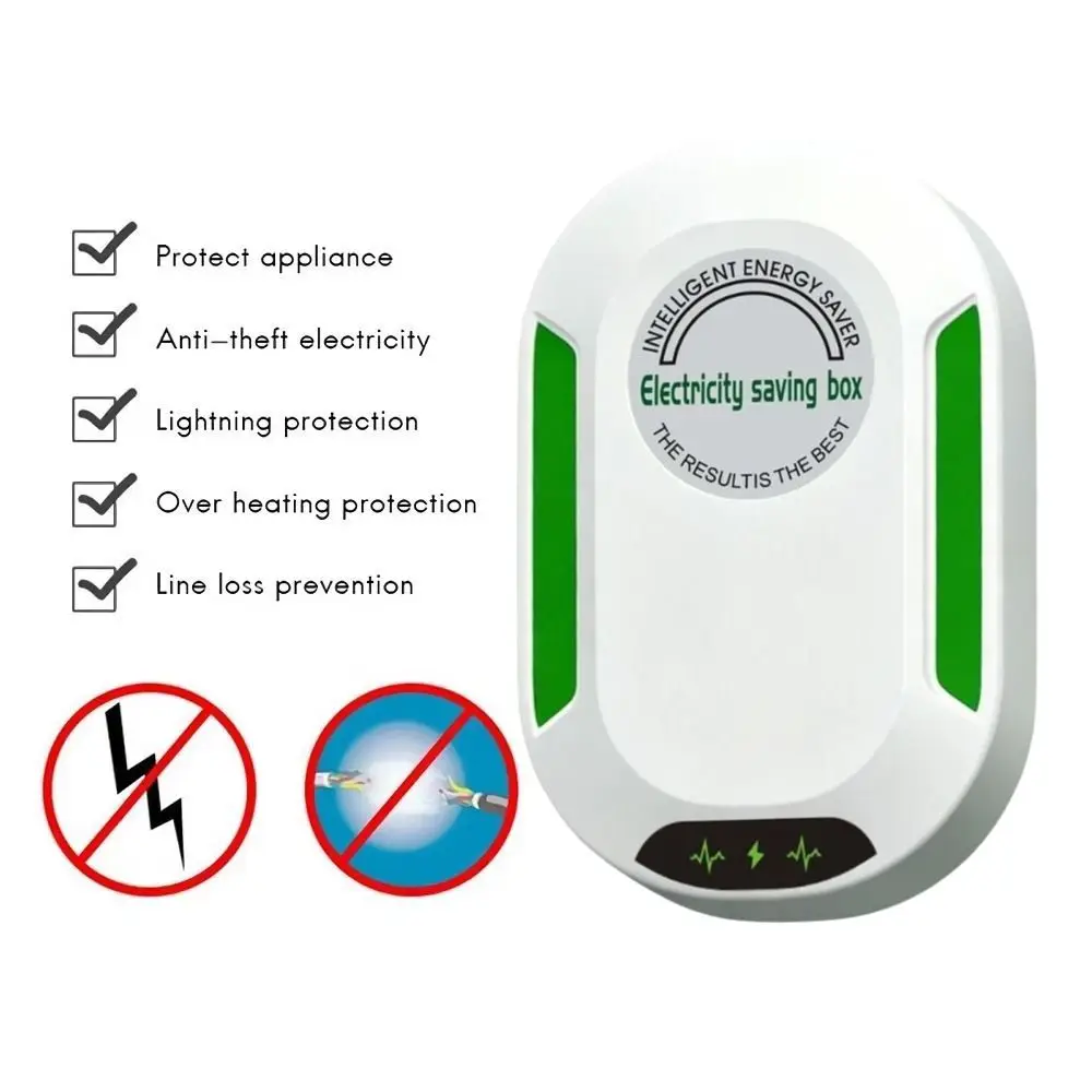 US/EU/UK Adapter Electricity Saving Box Stable Performance Power Save Electric Energy Saver Saver Cost Reducing Smart