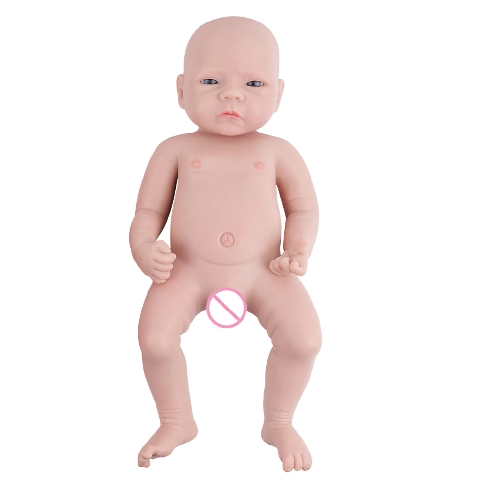 IVITA WG1564 46cm 2.99kg 100% Full Body Silicone Reborn Baby Dolls 3 Colors Eyes Choices Realistic Baby Doll for Children Toys