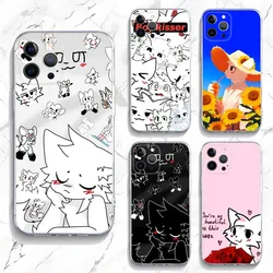 Boykisser Phone Case For iPhone 15,14,13,12,11 Plus,Pro,Max,XR,XS,X,7,8 Plus,SE,Mini Transparent Silicone Soft