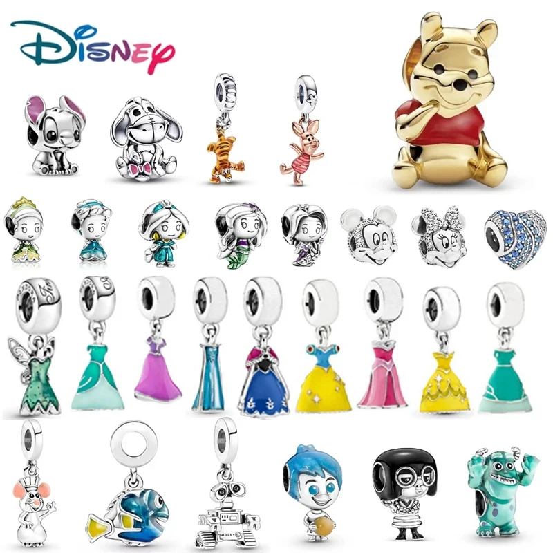 

Disney Cartoon Series Winnie The Pooh Stitch Charm Pendant Accessories Fit Bracelet Original for Women Fashion Jewelry Gift