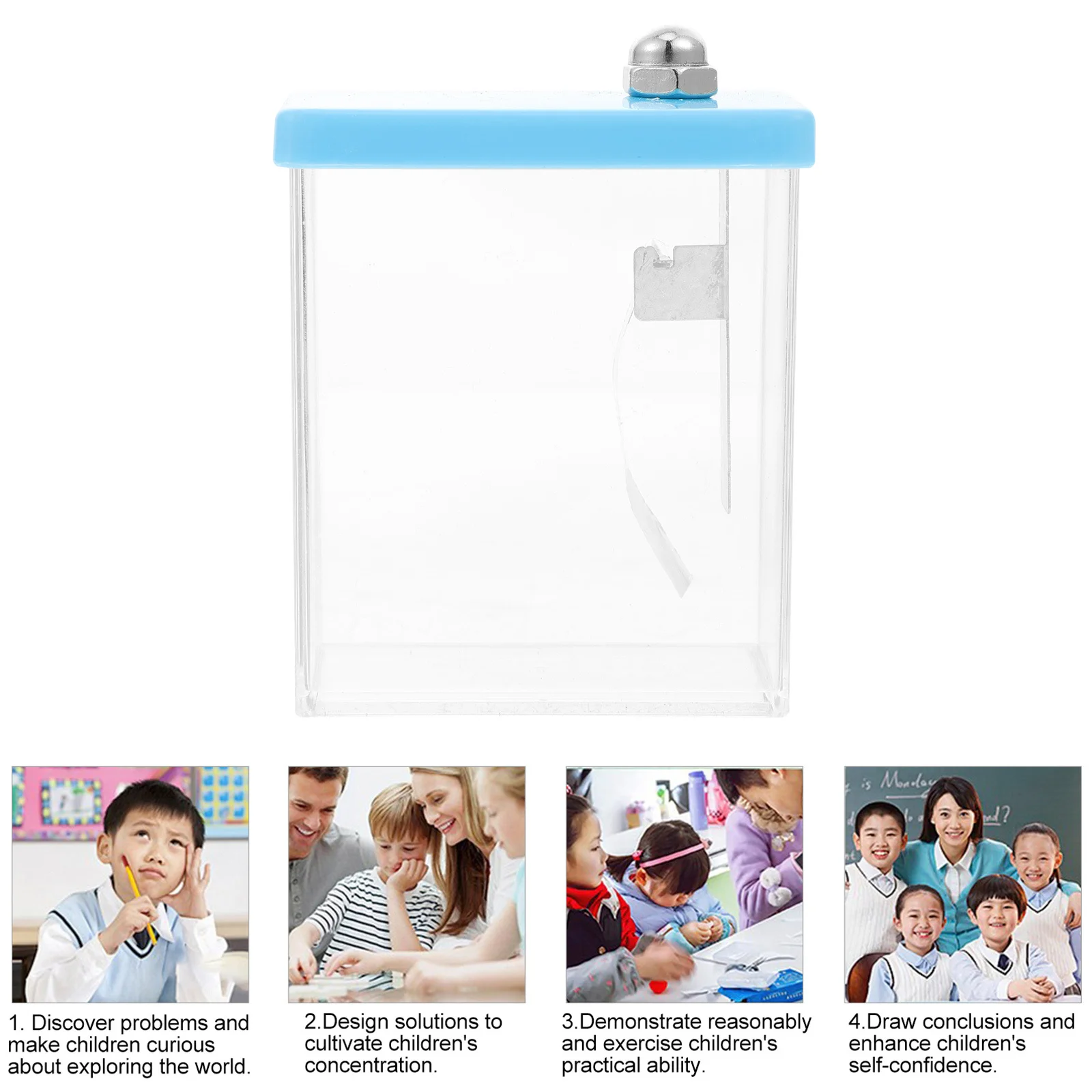 Electrómetro escolar de física de papel de aluminio, equipo de experimentos, herramienta de laboratorio de lámina de plástico, proyectos científicos para aula, 3 uds.