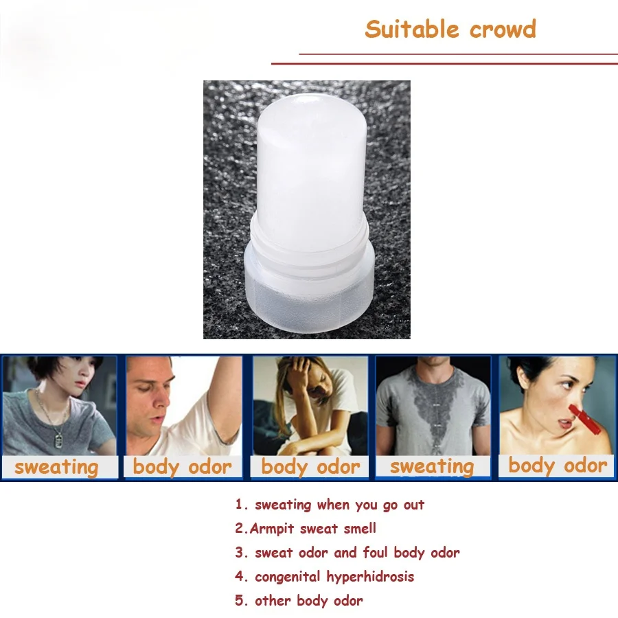 Alum Antiperspirant Deodorant Body Crystal Underarm Antiperspirant Deodorant Stone Body Care Deodorant