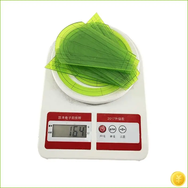 10-Piece Set Of Special-Shaped Sewing Patchwork Ruler DIY Sewing Ruler Patchwork Tool Quilt Ruler Cutting Pattern Green