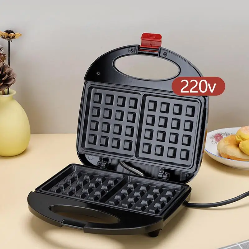 Breakfast Maker Machine Non-stick Coating Waffle Maker For Kids And Families Drip-Proof Automatic Temp Control Breakfast