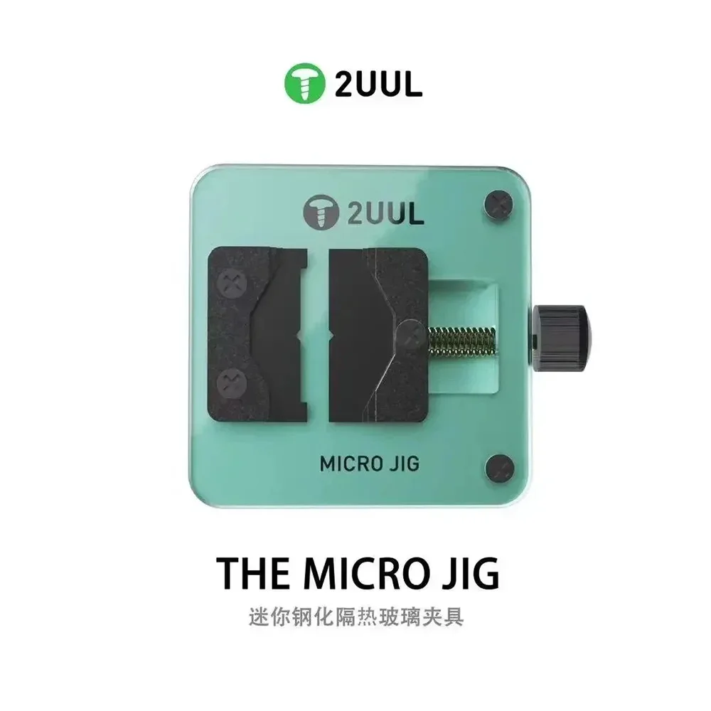 2UUL BH04 DE Micro JIG met Hittebestendige Gehard Glas Armatuur Voor Printplaat Moederbord IC Chip Planten Tin Universele Klem