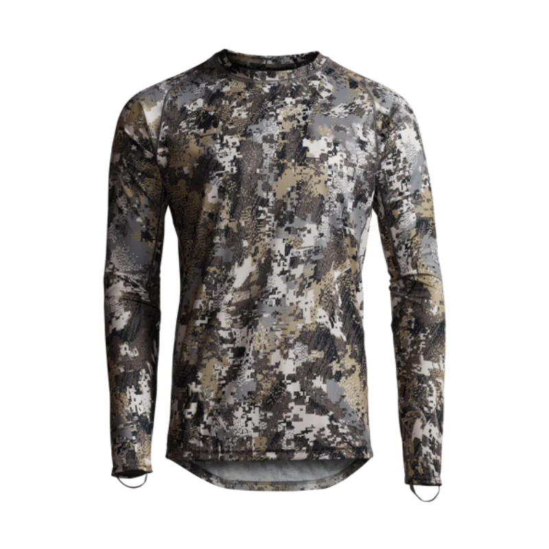 Men\'s Fall hunting long sleeve pullover Antibacterial Quick drying sweat camo Fishing hunting T-shirt