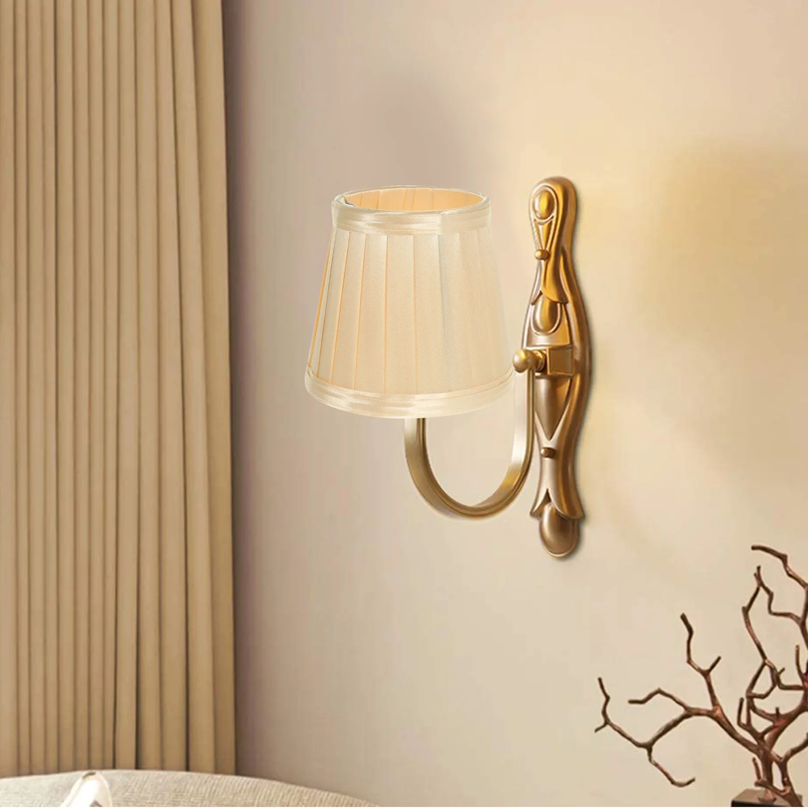 

European Style Fabric Lamp Shade For Table Floor Wall Light Home Hotel Bedroom Decor Replacement Cover Lighting Fixture