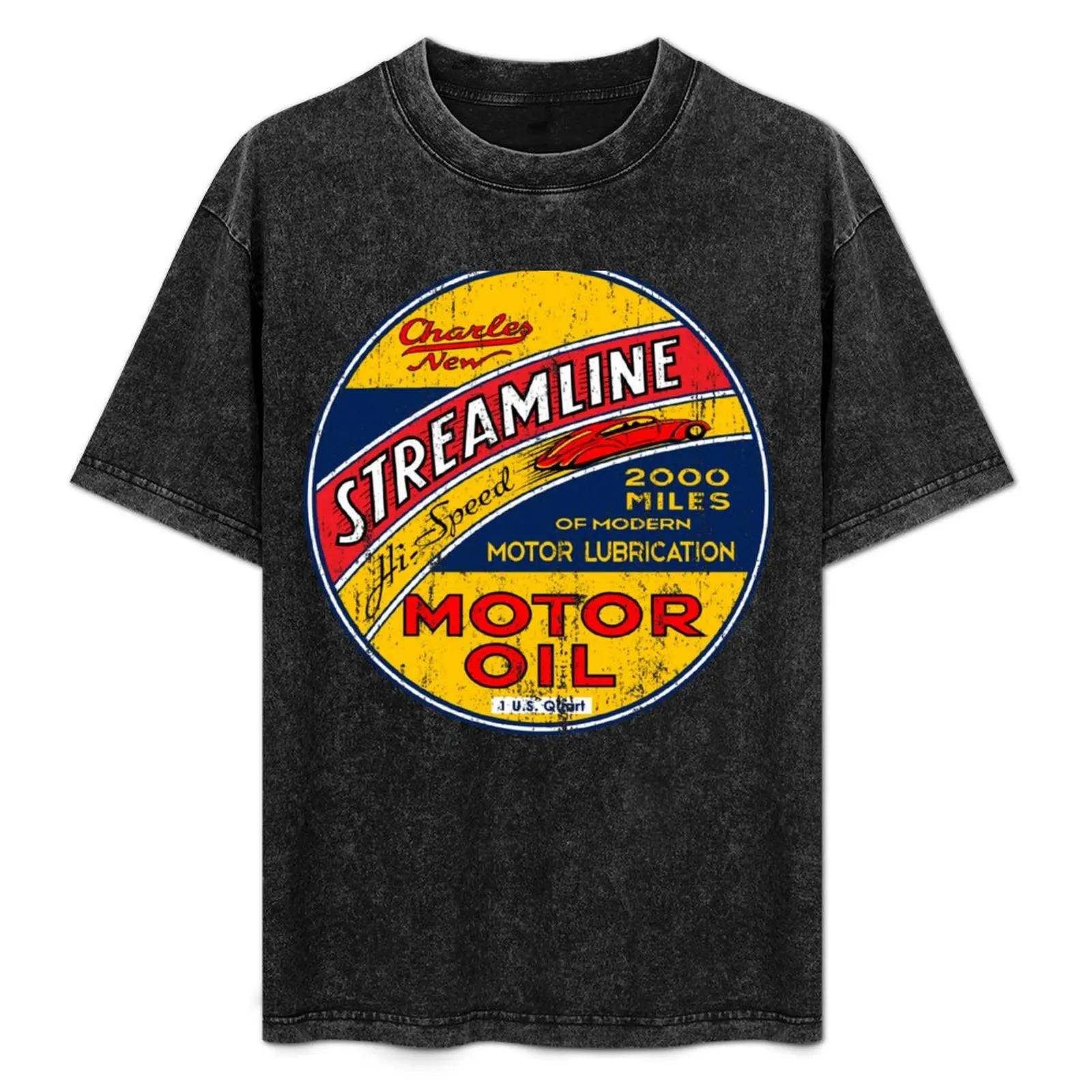 

Streamline Motor Lubrication T-Shirt Fashion Graphic Tee for Men