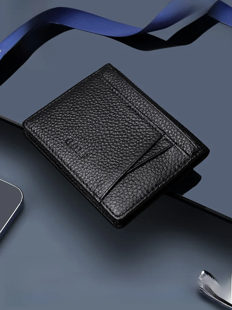 golf2025-men's-business-super-thin-genuine-leather-card-holder-portable-license-driving-license-card-case-bank-card-holder