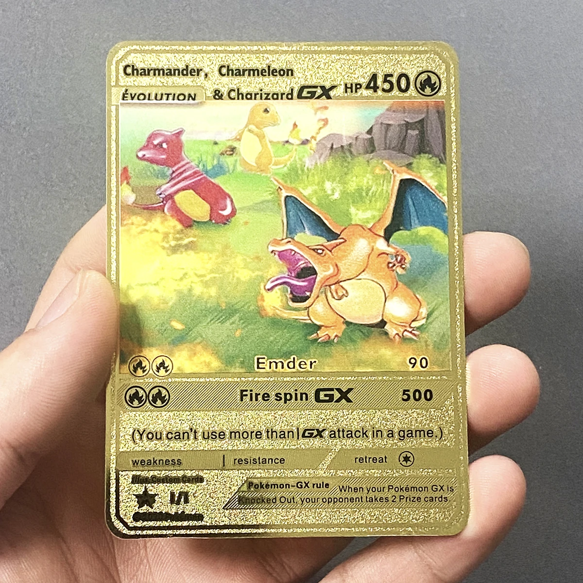 Cartas de Metal de Pokémon, juego de colección de cartas en inglés, Charizard, Arceus, Mewtwo, Blastoise, Vmax, GX, V, juguete de regalo para niños,