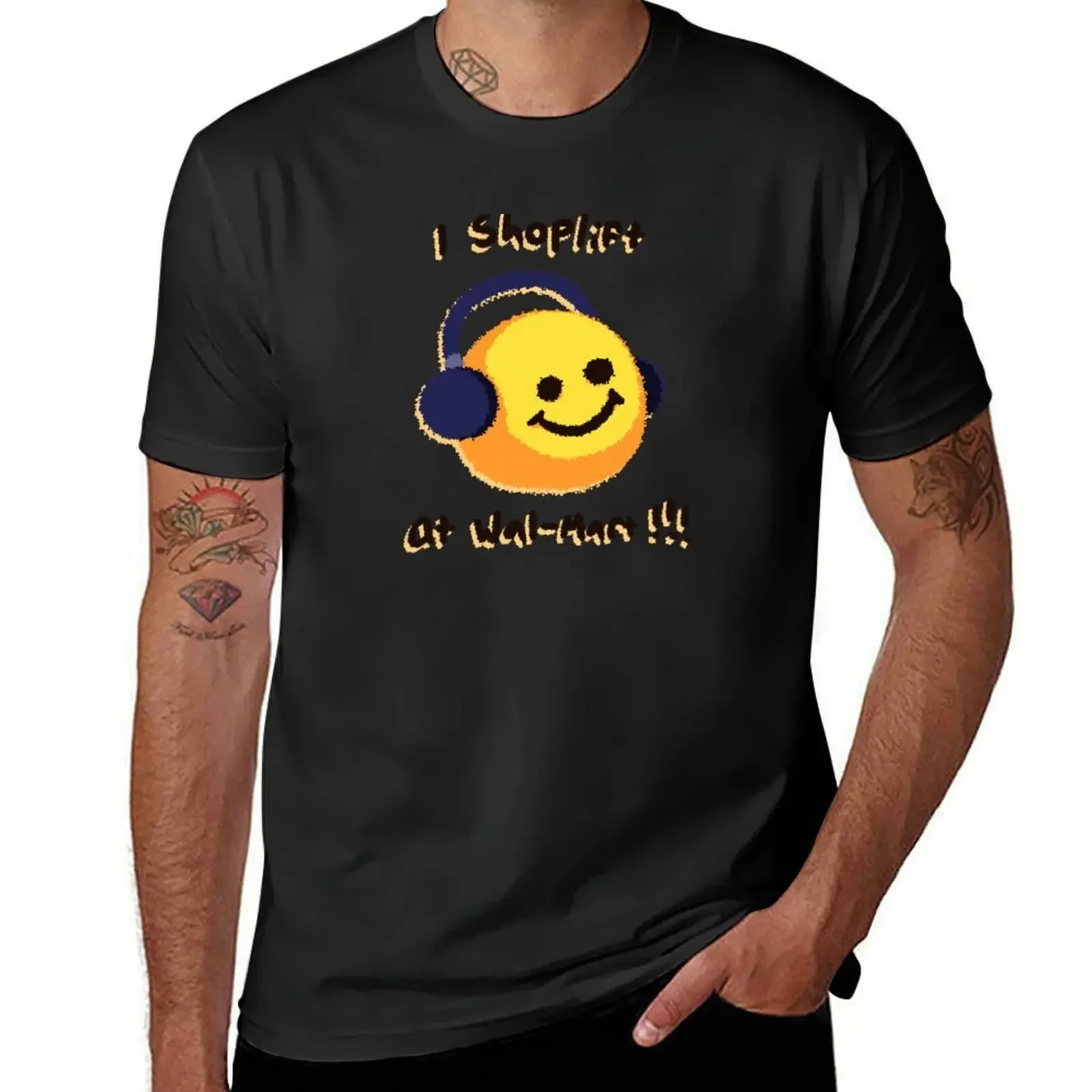 

i shoplift at wal-mart T-Shirt vintage clothes for a boy customs design your own plain mens designer t shirt