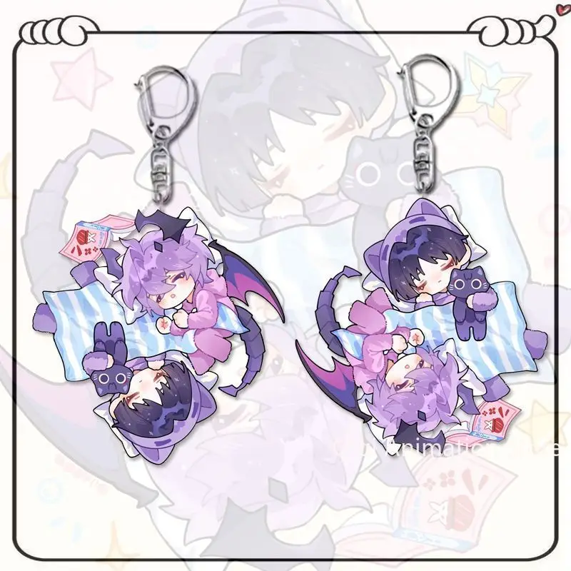 

2pcs Anime Genshin Impact Durin Acrylic Car Keychain Accessories Bag Charm Backpack Pendant Keyring Birthday Gifts