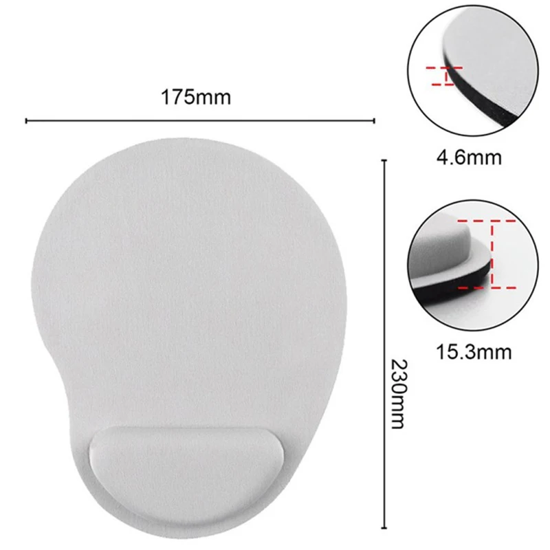 Mouse Pad With Wrist Rest For Laptop Mat Anti-Slip Gel Wrist EVA Support Wristband Mouse Mat Pad For PC Laptop Computer