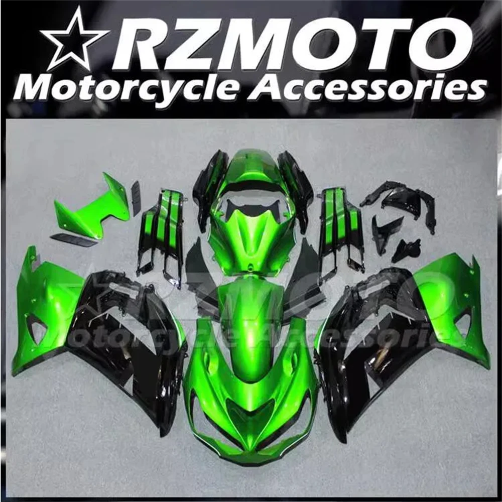 

Комплект обтекателей из АБС-пластика, 4 подарка, подходит для Kawasaki ZX-14R ZZR1400 2012 2013 2014 2015 2016 2017 2018 2019, комплект кузова, зеленый, черный