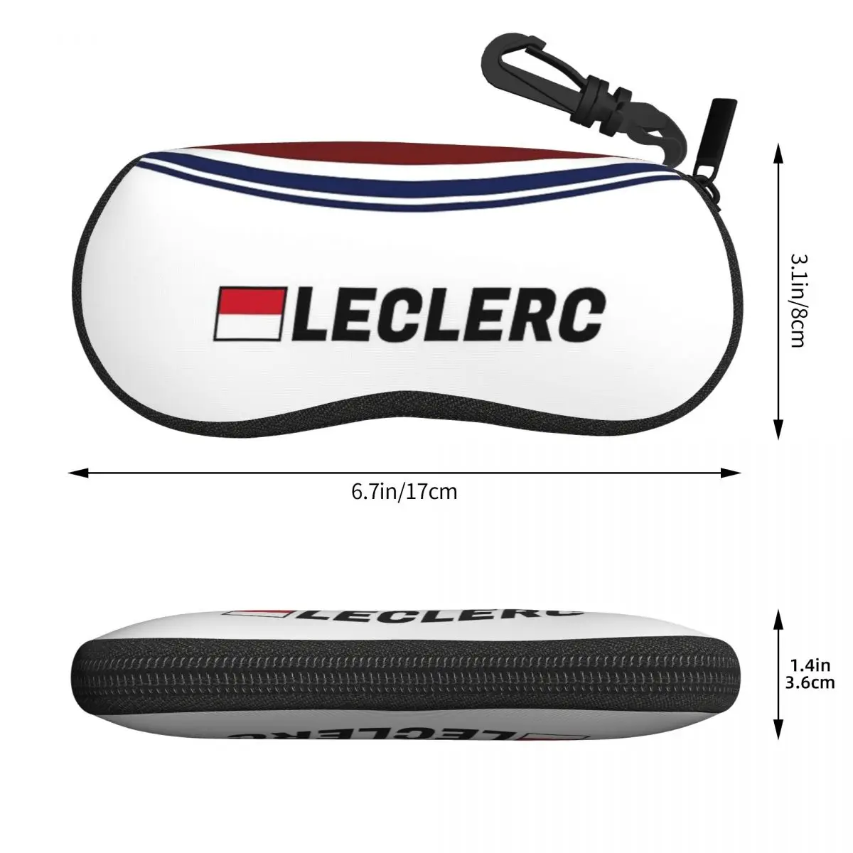 F1 2018 - # 16 ルクレール シェル メガネケース プロテクター サングラス ボックス 女性 男性 ソフト眼鏡バッグ ポーチ