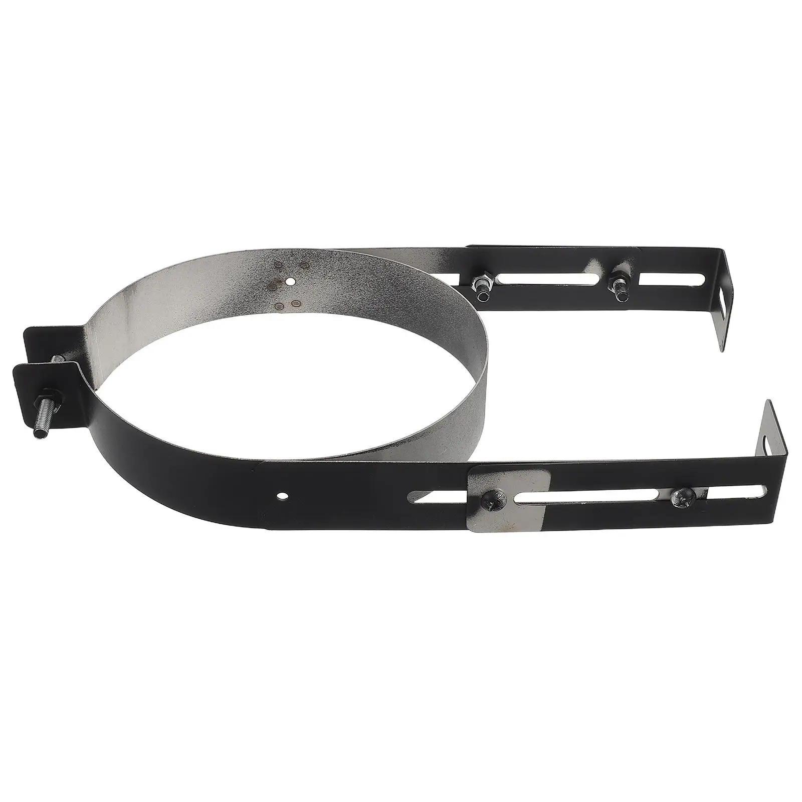 

6 Inch Stainless Steel Adjustable Wall Mount Chimney Pipe Bracket Clamps Hangers Suspension Stove Pipe Supports U Shaped Tube