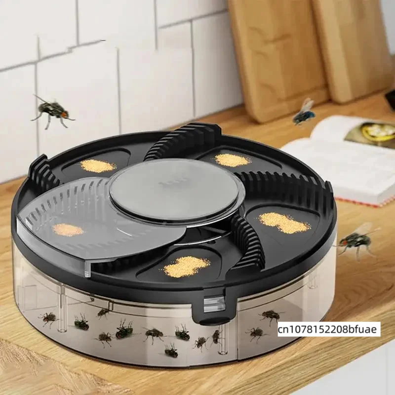 Automatic Fly Catcher Electric Fly Trap Catcher Device Indoor Rechargeable Rotating Repel Tool Household Flying Control For Gnat