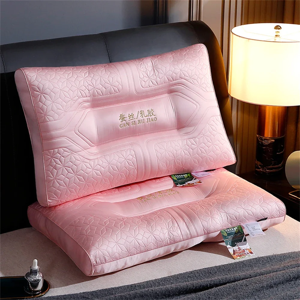 

Latex Pillow Core Protect Cervical To Help Sleep Thickened Throw Pillow Home Decor Neck Pillow Pillows for Bedroom Adult Bedding