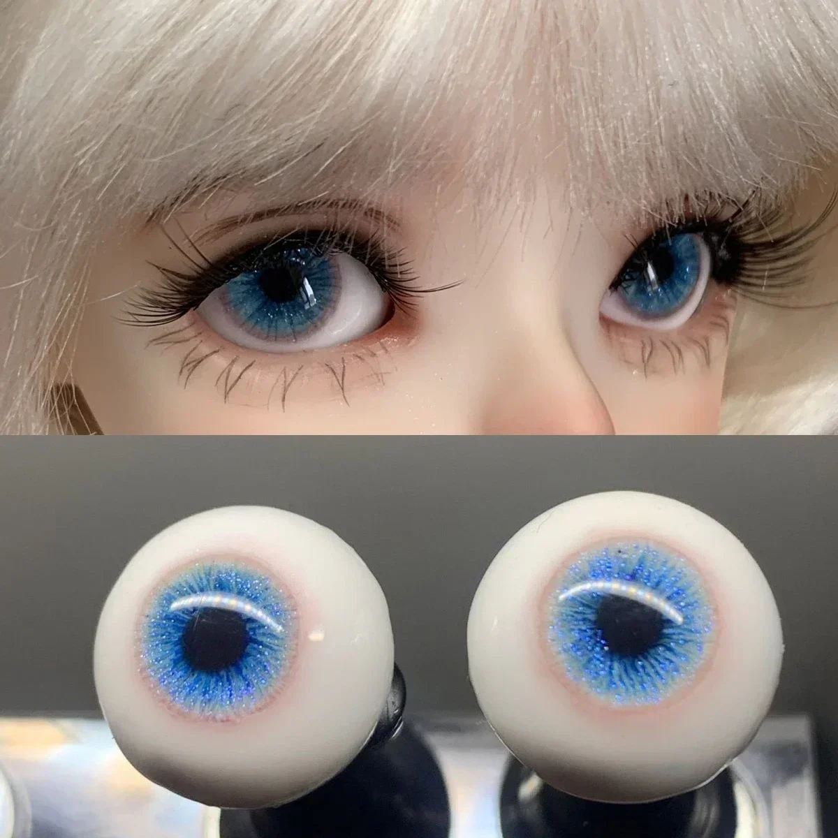 12/14/16/18mm Puppenaugen für 1/3 1/4 1/6 Bjd Puppe Gips Augapfel handgemachte Mädchen Spielzeug Dress Up Mode Bjd Auge Puppenzubehör