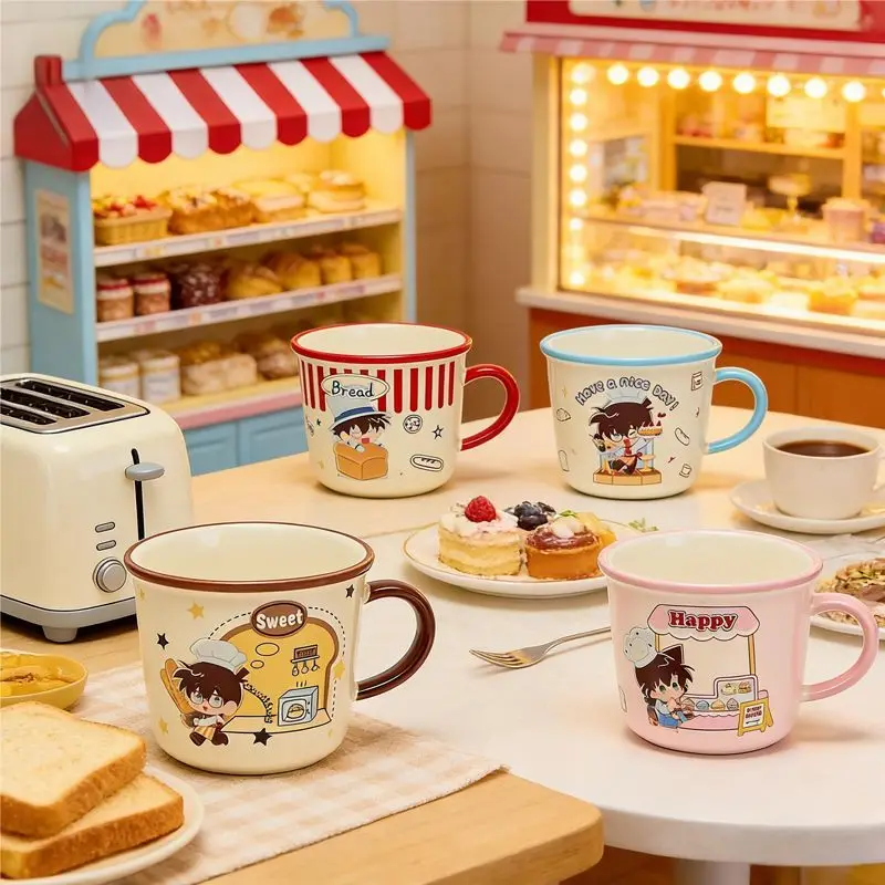 Detective Conan Rachel Moore Kaitou Kid Cute Cartoon Secondary Ceramic Cup Creative Animation Surrounding Couple Scale Mug Gift