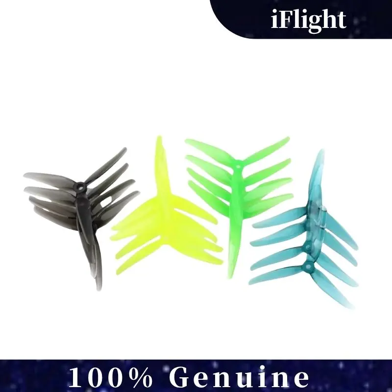 6 paires d'hélices iFlight Nazgul F5 5" 5140 à trois pales en fibre de carbone pour moteur XING-E 2207, hélices durables à 3 pales pour drones de course FPV