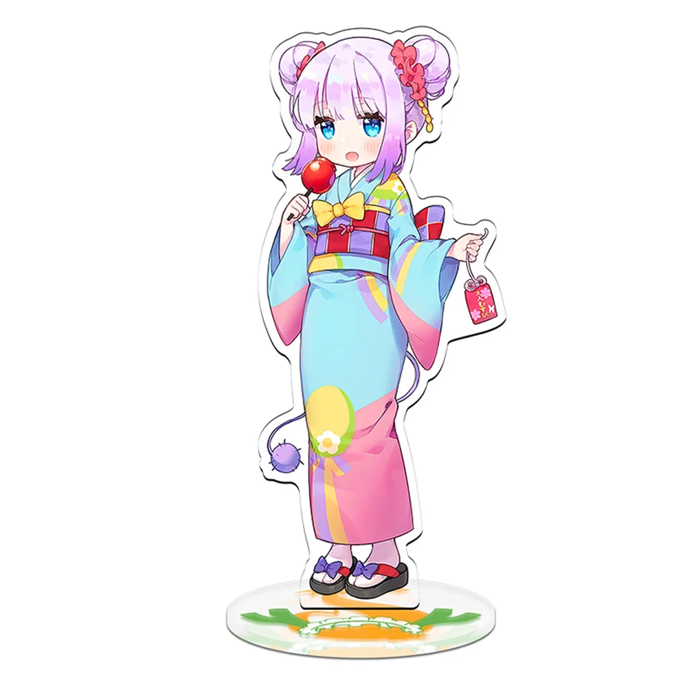 

15CM hot Anime Miss Kobayashi's Dragon Maid Acrylic Stand Model Cosplay Characters Ornament Accessories Goods Collection Gifts