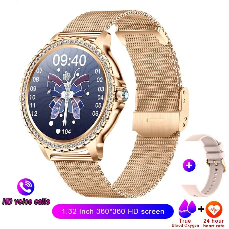 

2026 New Blue Tooth Call Woman Smart Watch Man Sports Fitness Bracelet Waterproof Body Temperature Smartwatch For Android IOS