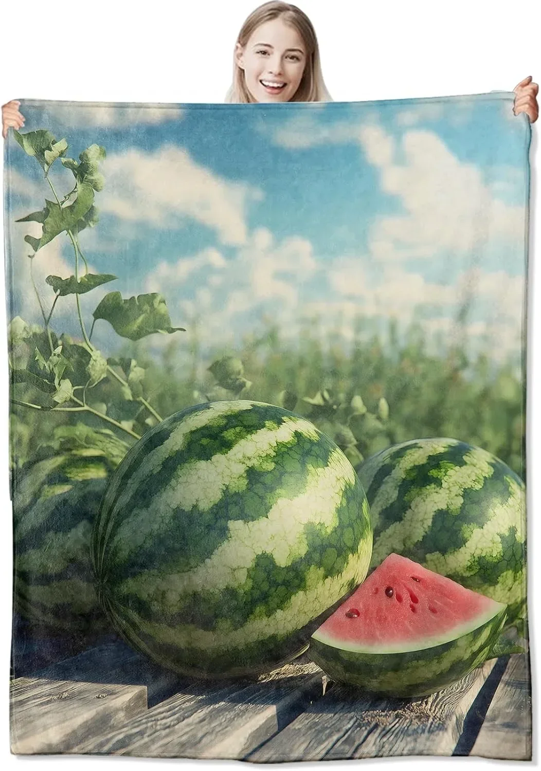 

Мягкое одеяло с принтом Watermelo & Cool Fruits — идеально подходит для любителей фруктов, друзей, дивана, кровати, автомобиля, дома, кемпинга, всесезонного
