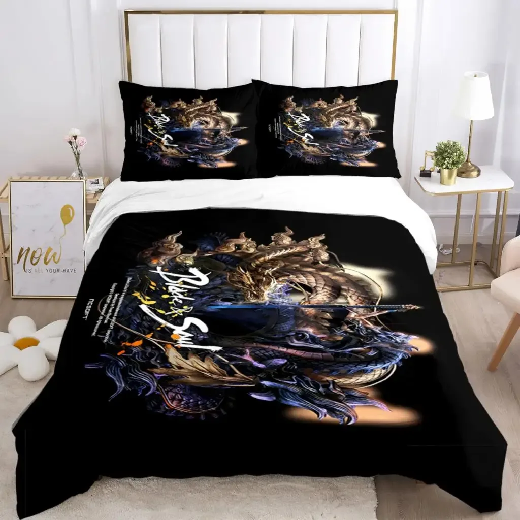 Tai Chi Chinese HD Print Three Piece Bedding Set Fashion Article Children Adults For Beds Quilt Covers Pillowcases Bedding Set