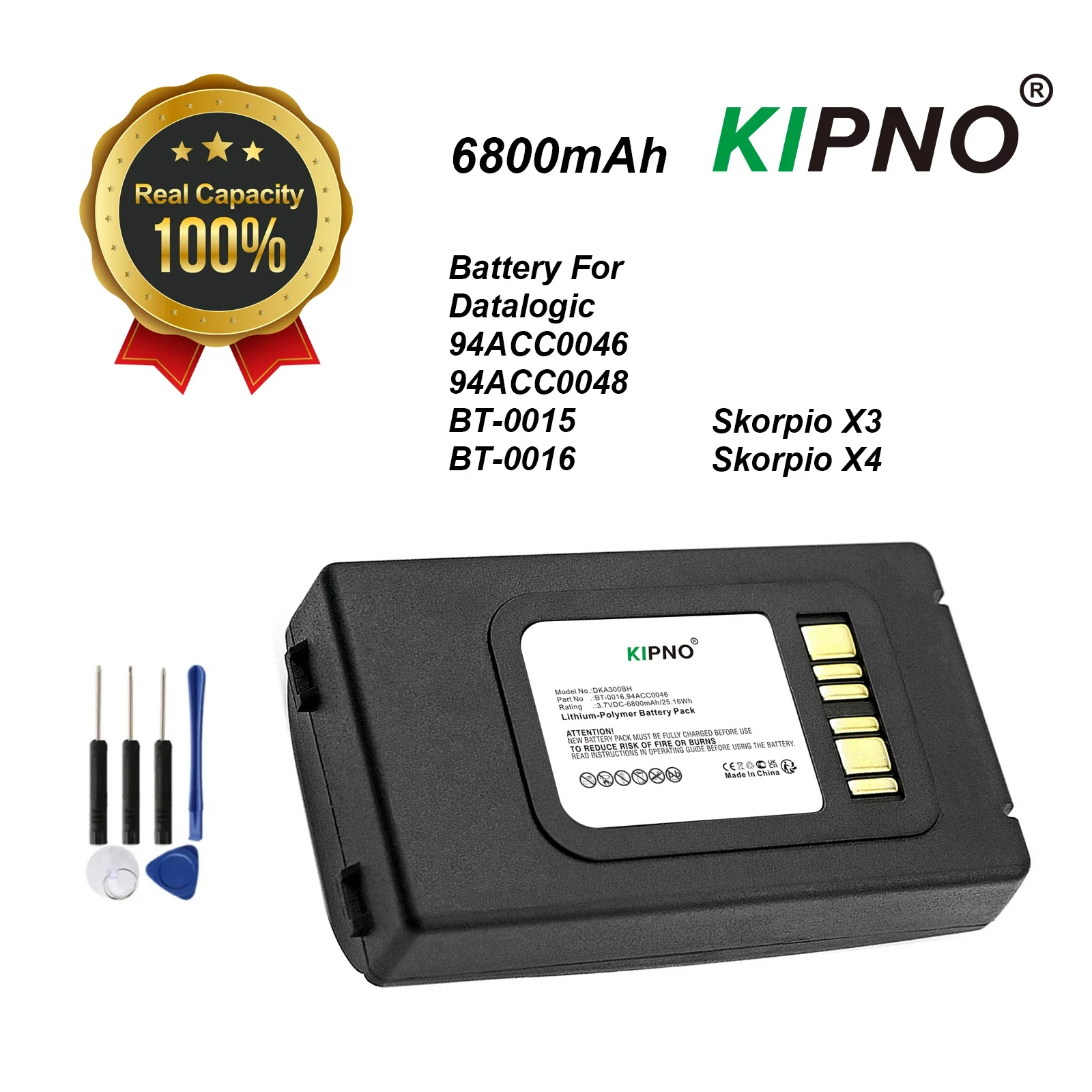 

Barcode Scanner Battery For Datalogic 94ACC0046 94ACC0048 BT-0015 BT-0016 Datalogic Skorpio X3 Skorpio X4