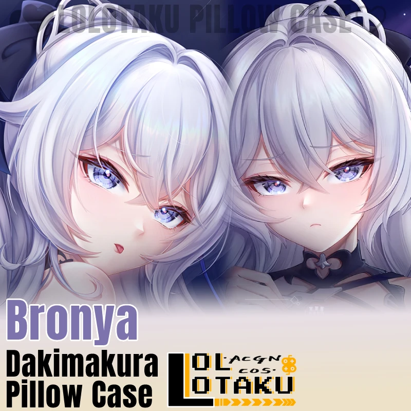 Bronya Dakimakura Honkai Impact Game Sexy Pillowcase Hugging Full Body Pillow Case Cushion Cover Home Bedding Decor Otaku Gift