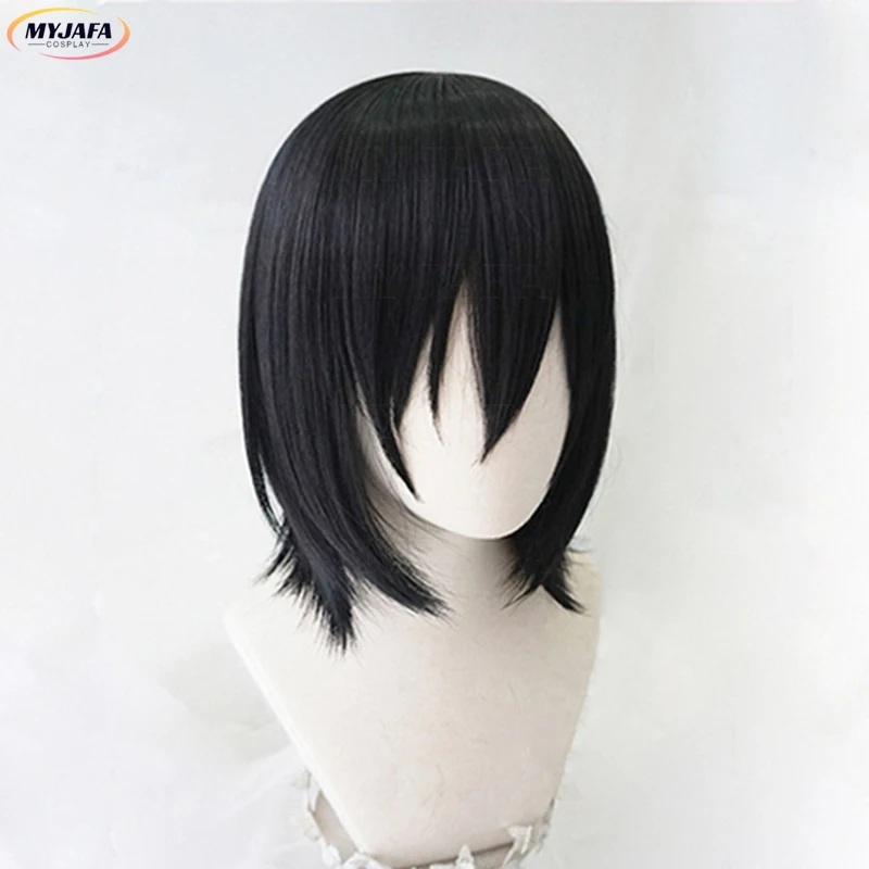 

Really High Quality Fyodor Wig Fyodor Dostoevsky Cosplay Wig Styled Short Black Heat Resistant Synthetic Hair Anime Wigs +WigCap