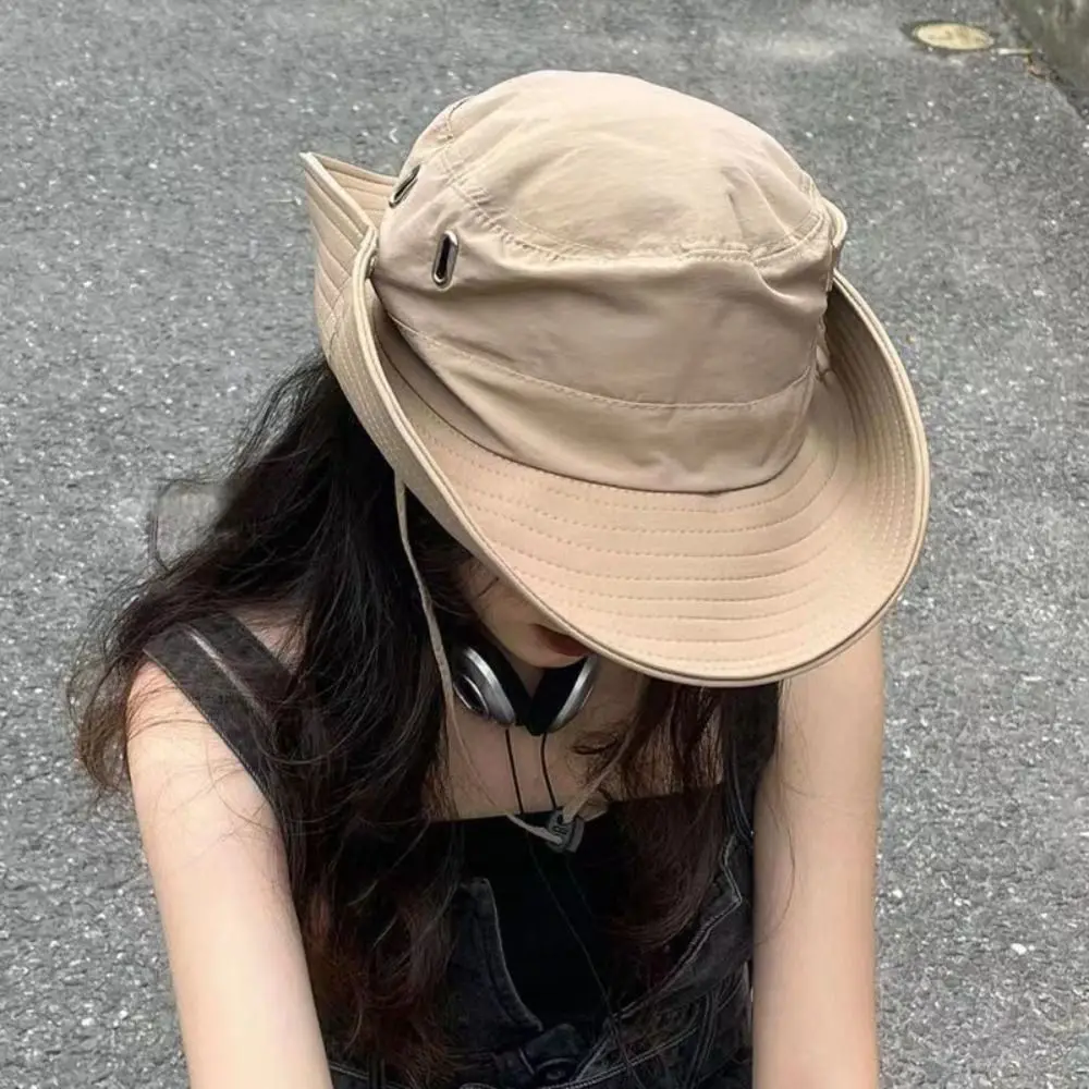 Casual Wide Brim Western Cowboy Hat Knight Hat Climbing Hat Summer Sun Hat Beach Cap Cycling Cap Sunscreen Cap Outdoor