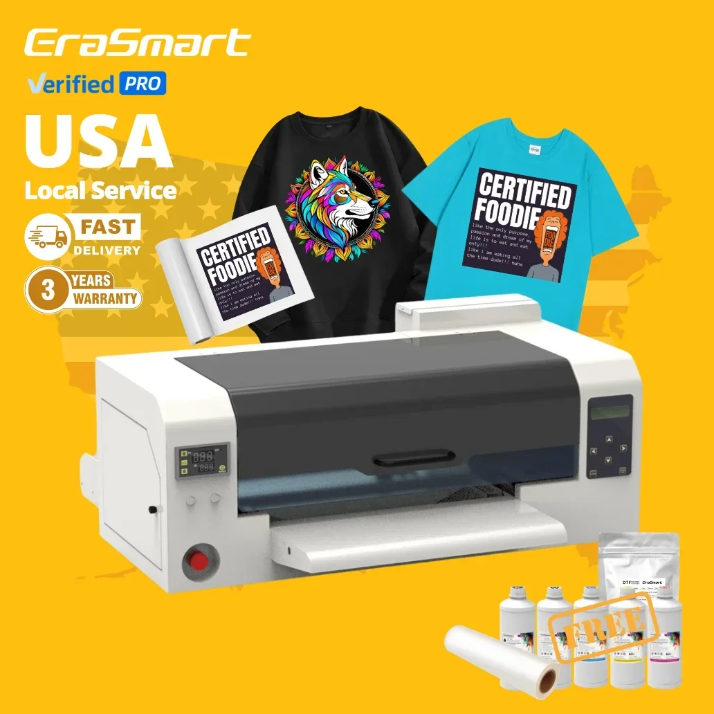 MAYATANGEraSmart 13 Inch A3 Digital I1600 Tshirt T Shirt Clothes DTF Printer T-shirt Printing Machine For T-shirt Small Business