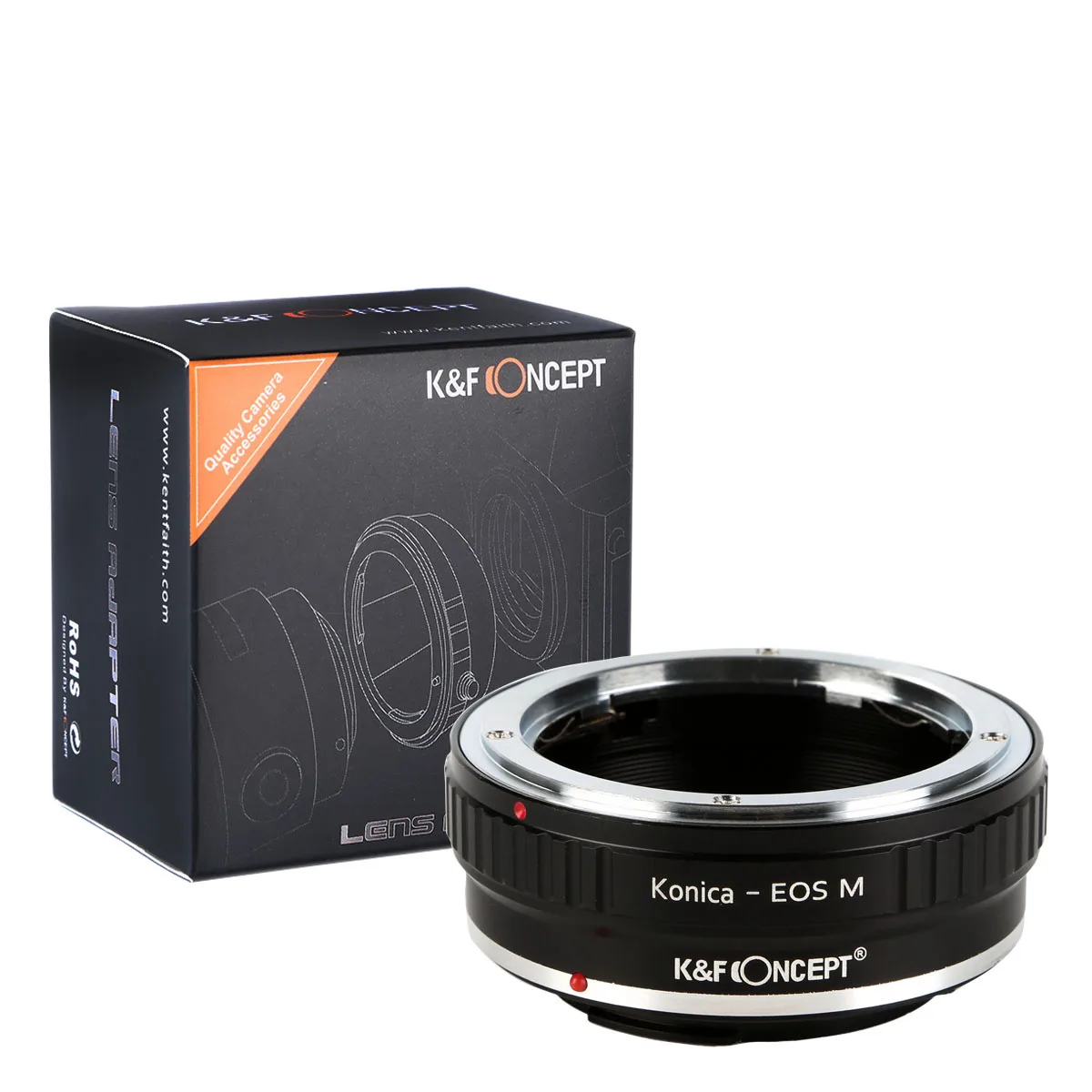 K&F Concept AR to EOS M Lens Adapter Konica AR to Canon EOS M for Canon M1 M2 M3 M5 M6 M50 M100 Camera