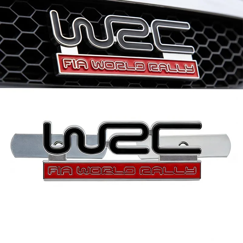 3D Metal WRC Car Decoration For Golf Polo Fit Civic Focus Grille Modification Accessories