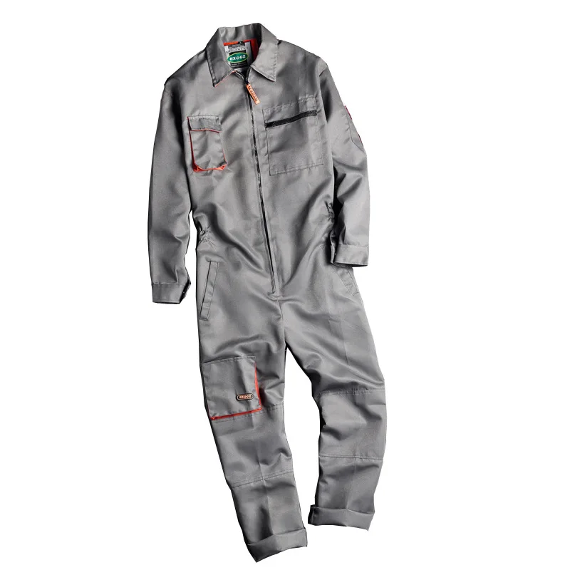 Men Long Sleeve Cargo Overalls Bib Pants Zipper Pockets Rompers Jumpsuit Fashion Labor Casual Coveralls Plus Size S-4xl