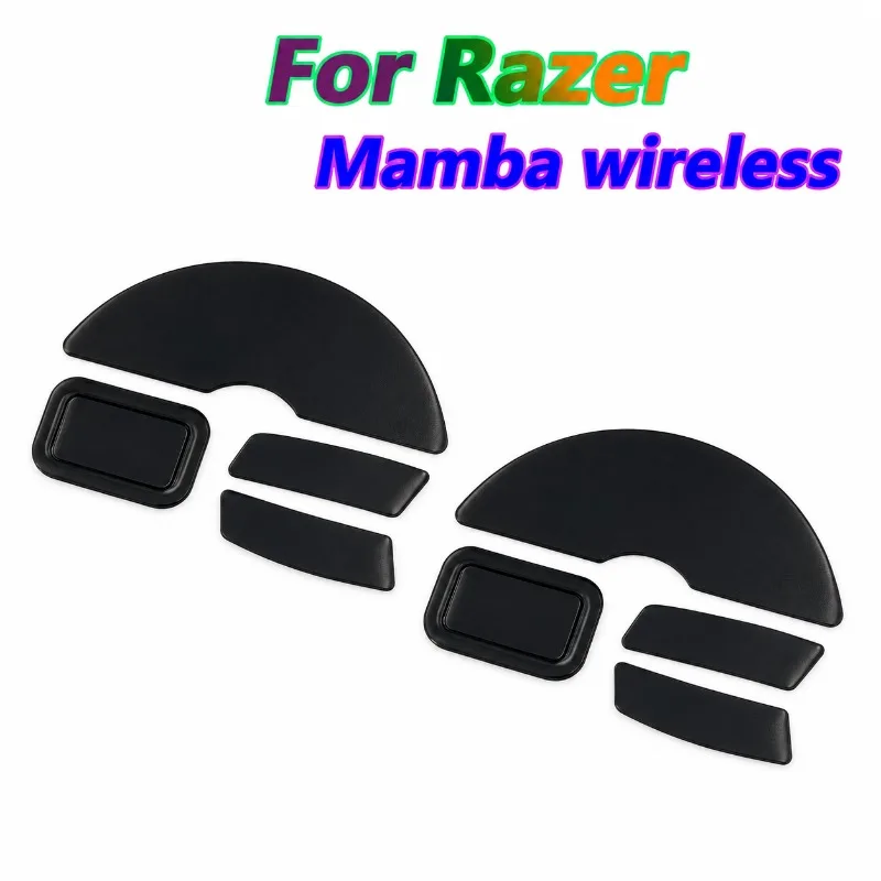 20-100set Mouse Feet Skates Pads For Razer  Mamba wireless Mouse White Black Anti skid sticker replacement connector